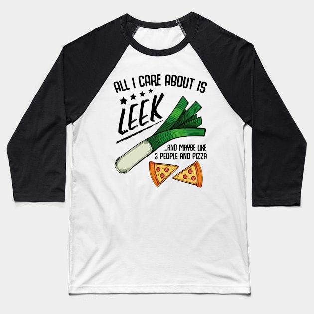Leek Vegan Baseball T-Shirt by Lumio Gifts